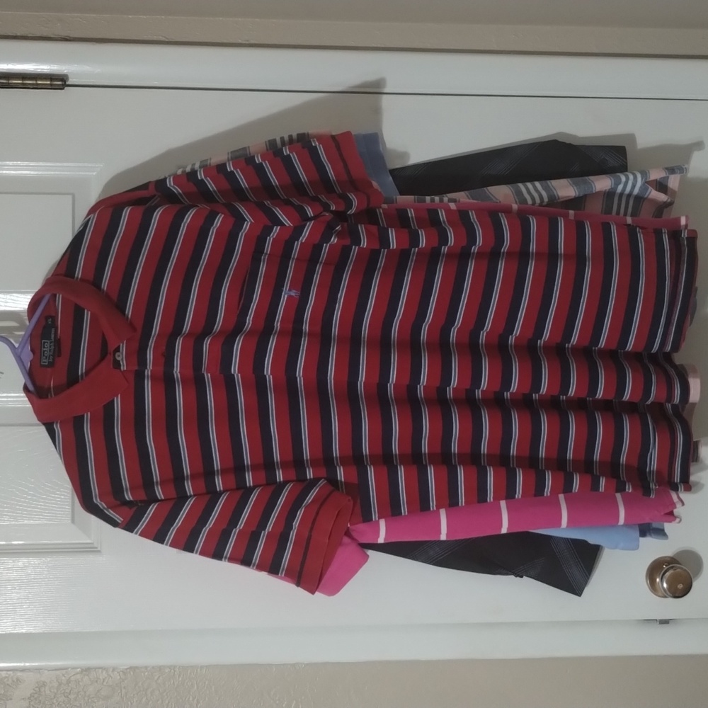 Ralph Lauren Polo multi stripe color Polo with pocket XL
